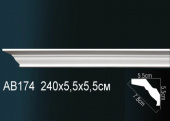 Карниз гладкий AB174
