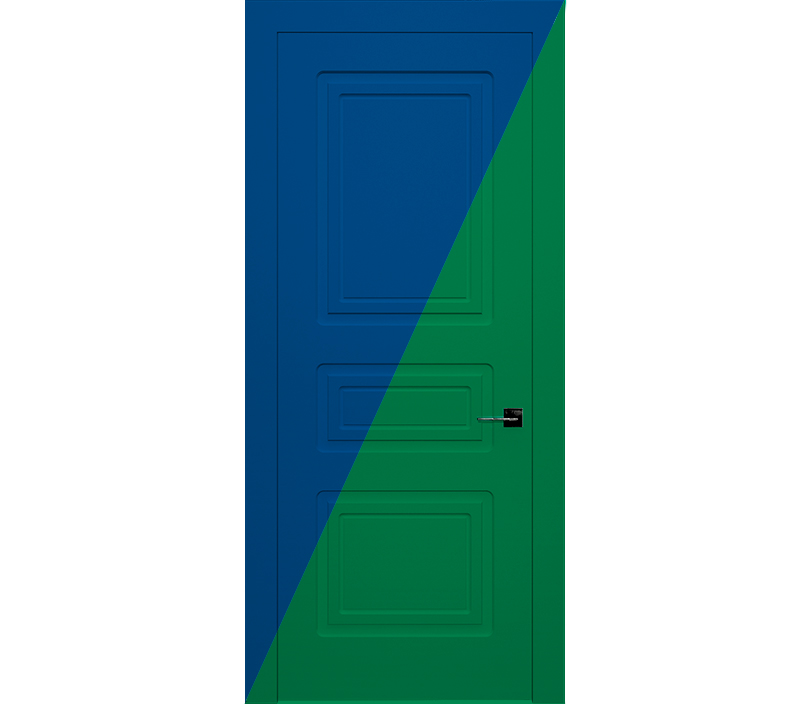 Дверь межкомнатная глухая Милан ДГ3 синяя