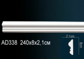 Молдинг гладкий AD338F