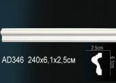 Молдинг гладкий AD346